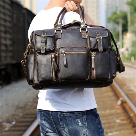 men's leather travel bags|stylish leather bags for men.